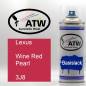 Preview: Lexus, Wine Red Pearl, 3J8: 400ml Sprühdose, von ATW Autoteile West.